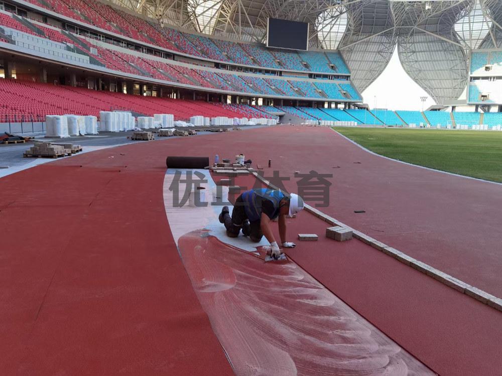 江孜预制型橡胶跑道每平方米的价格